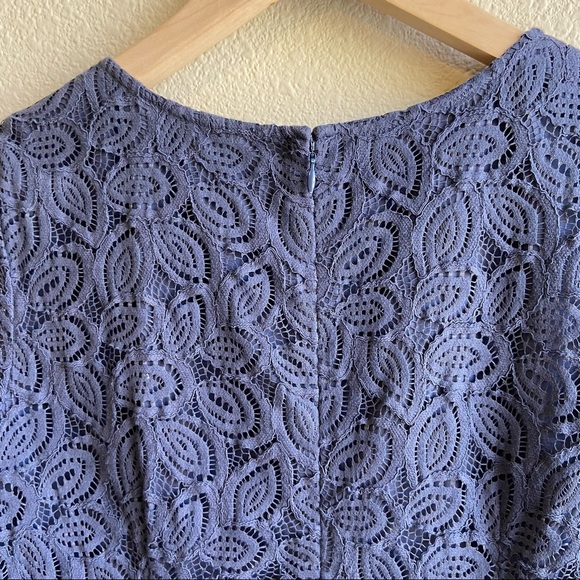 Deep Purple Ann Taylor Lace Dress - Picture 6 of 11